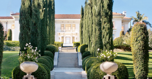 The historic Ambassador Gardens—one of the most romantic spots in Pasadena.