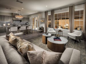 These luxury homes in Pasadena include expansive gathering areas perfect for those who like to entertain.