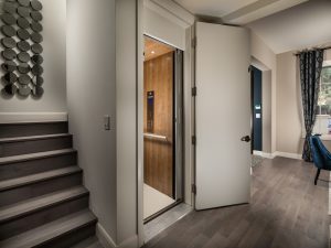 Elevators foster ease of living in these low-maintenance luxury townhomes in Pasadena.